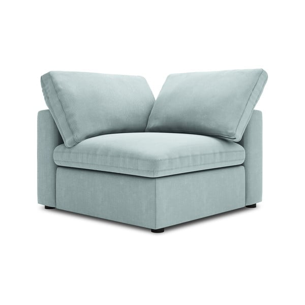 Angolo reversibile azzurro del divano modulare in velluto a coste Galaxy - Windsor & Co Sofas