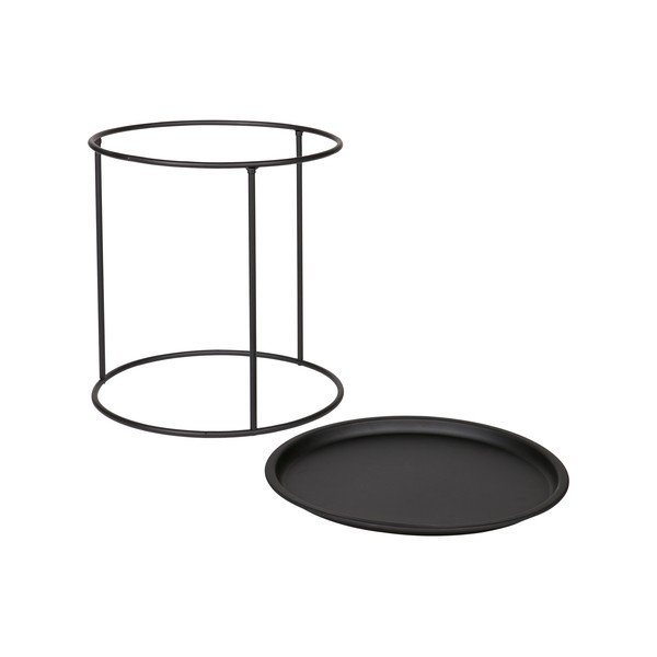 Tavolino nero , Ø 40 cm Ivar - WOOOD-image-2