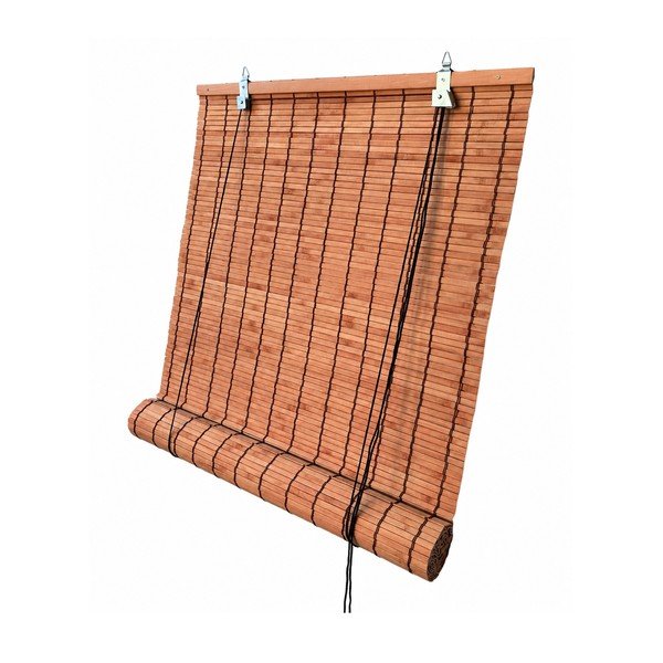 Tenda a pacchetto arancione in bambù 100x160 cm Zeva – Gardinia-image-3
