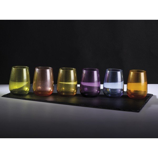 Set di 6 bicchieri verdi Glitter - Villa Altachiara-image-1