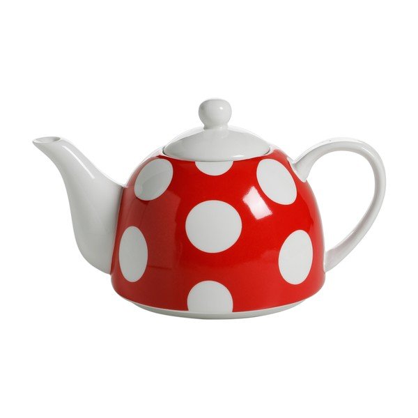 Červená čajová konvice Maxwell & Williams Polka Dot