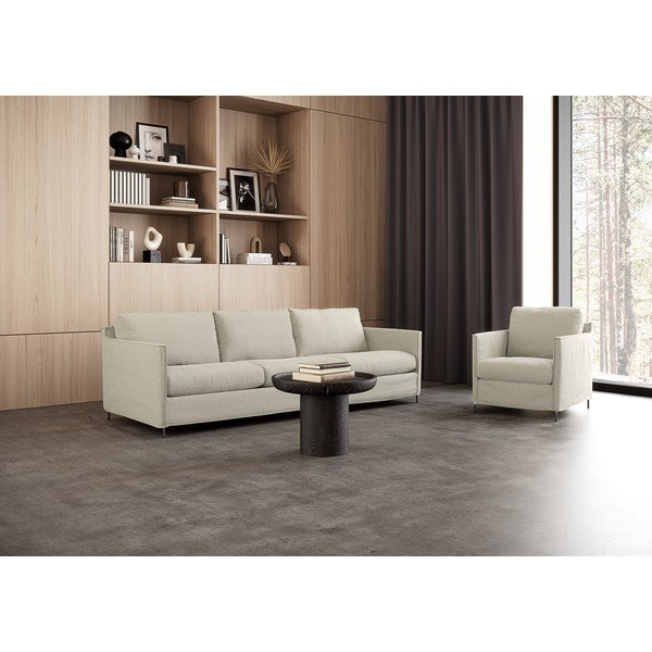 Divano beige 248 cm Petito - Furninova-image-4