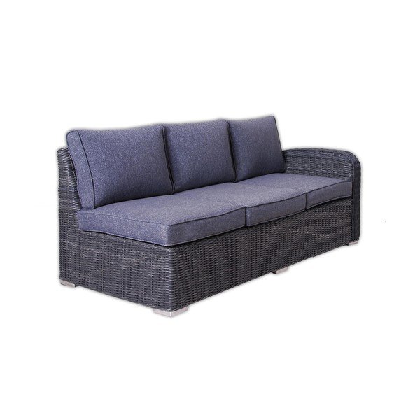 Set da giardino in rattan artificiale grigio per 9 persone Montreal - Rojaplast-image-4