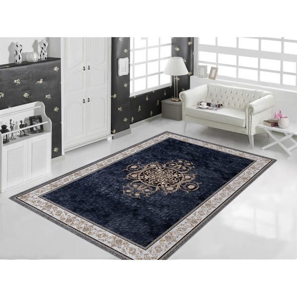 Runner Ava blu scuro, 80 x 200 cm - Vitaus-image-3