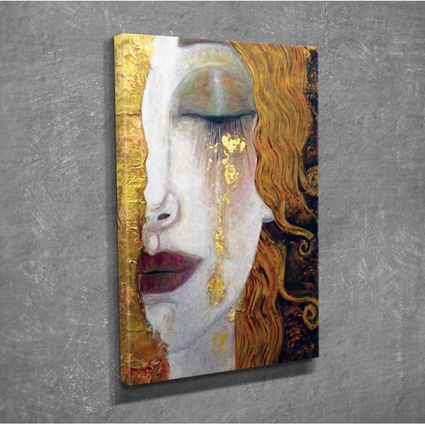 Riproduzione murale su tela Gustav Klimt Lacrime d'oro, 30 x 40 cm Gustav Klimt - Golden Tears - Wallity-image-1