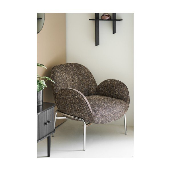 Poltrona marrone scuro Zomba – House Nordic-image-4