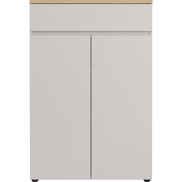 Credenza color crema opaca 80x120x40 cm Lissabon – Germania-image-1