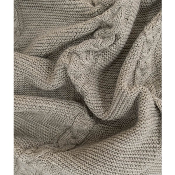 Copriletto beige 200x220 cm Trenza – Oyo Concept-image-1