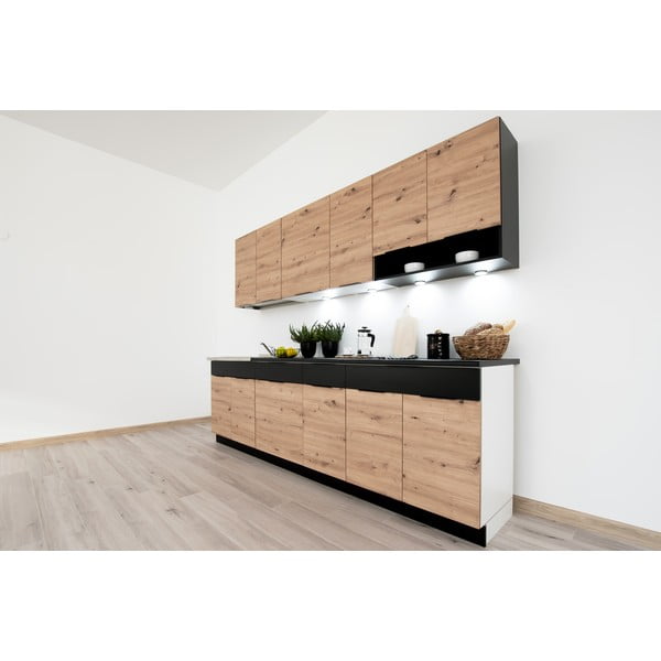 Cucina dritta senza piano di lavoro (senza montaggio) 260 cm Kian - STOLKAR-image-3