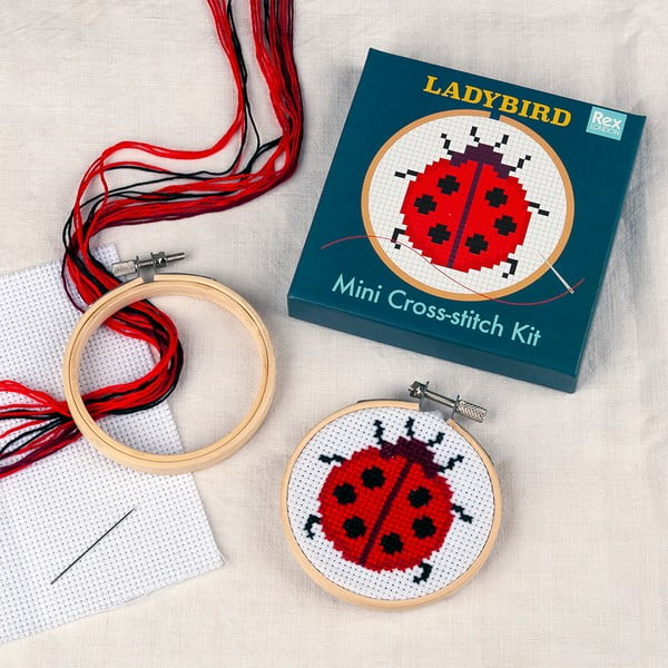 Set creativo punto-croce Cross-stitch Kit Ladybird - Rex London-image-1