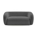 Divano grigio scuro con rivestimento in ciniglia 160 cm Celine – Bobochic Paris