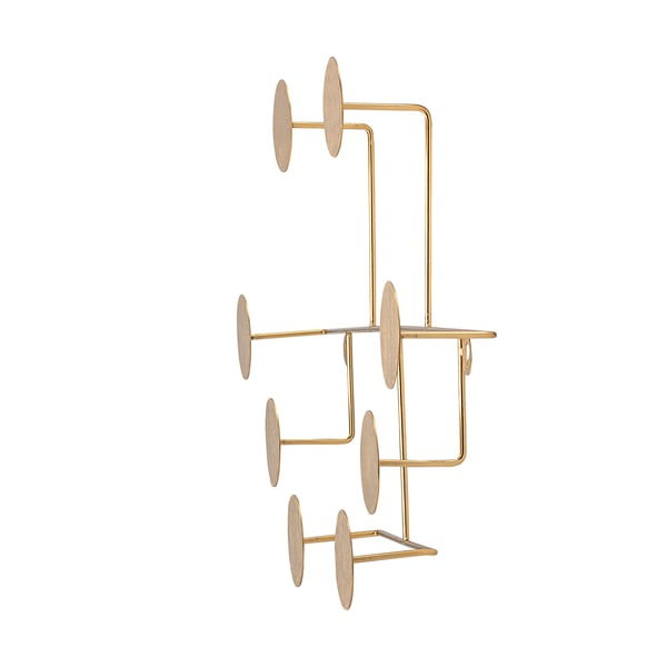 Appendiabiti da parete in metallo color oro Fia - Bloomingville-image-2