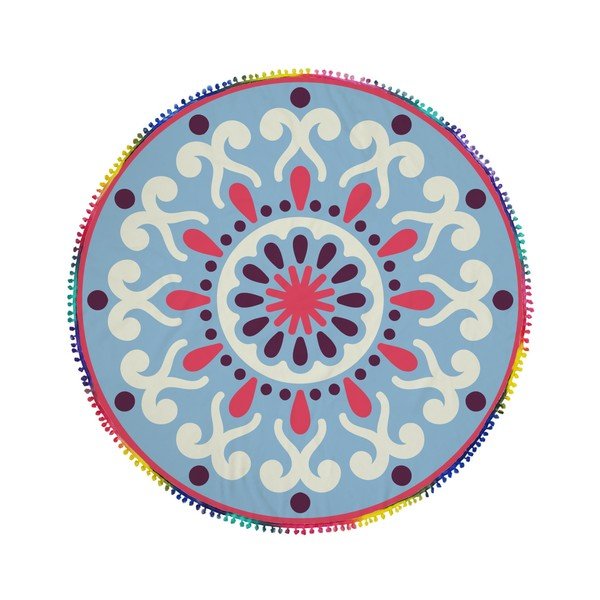 Kruhová plážová osuška La Chanta Durram Round Beach Towel, ⌀ 1,5 m