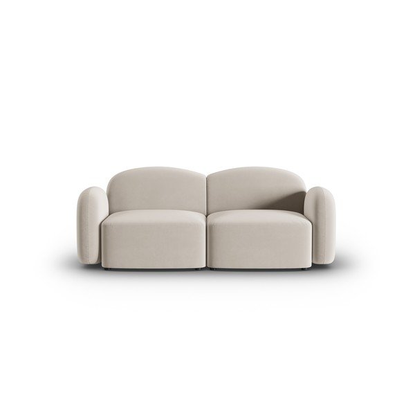 Divano in velluto beige 194 cm Blair - Micadoni Home
