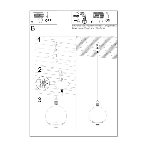 Apparecchio da soffitto giallo Bilbao - Sollux-image-4