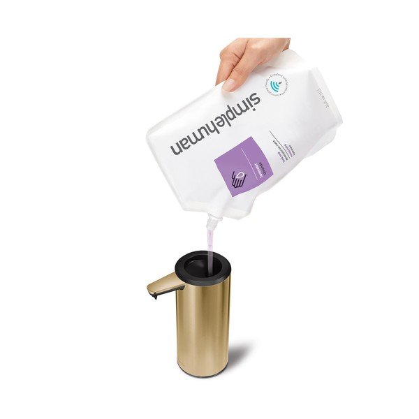 Dispenser di sapone in acciaio inox color oro 266 ml - simplehuman-image-1