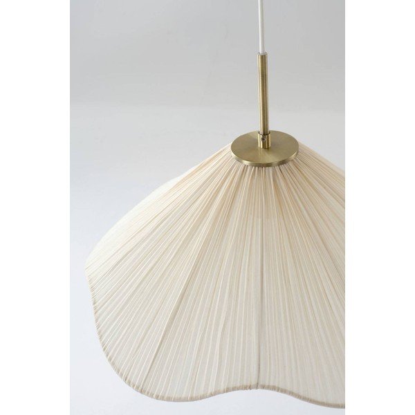 Lampadario color crema in tessuto ø 50 cm Lunaria – Jotex-image-2