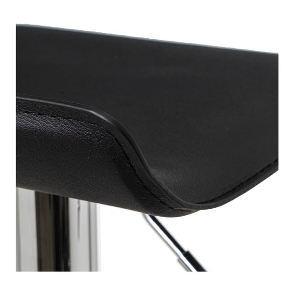 Set di sedie da bar nera in imbottito con altezza regolabile 2 pz (altezza della seduta 63 cm) – Casa Selección-image-2