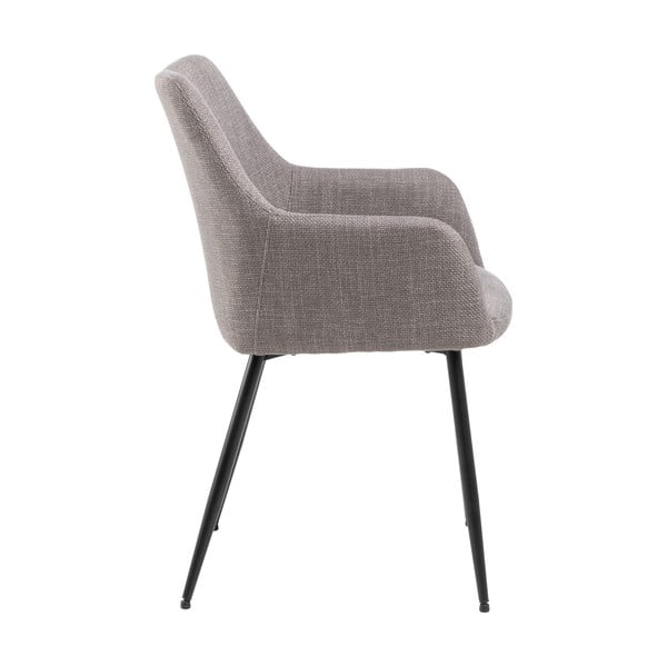 Set di sedie da pranzo grigio chiaro in imbottito con braccioli 2 pz Lizzy – Actona-image-3