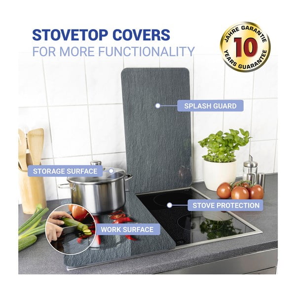 Set di 2 copri stufe in vetro, 52 x 30 cm Cayenne - Wenko-image-3