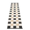 Passatoia da interno/esterno nera/color crema 70x300 cm Pix Black Vanilla – Pappelina