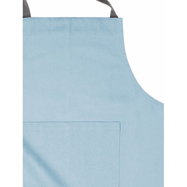 Grembiule da cucina in cotone azzurro - Tiseco Home Studio-image-2