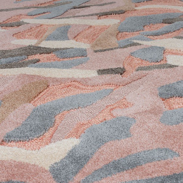 Tappeto grigio e rosa , 160 x 230 cm Bark - Flair Rugs-image-2