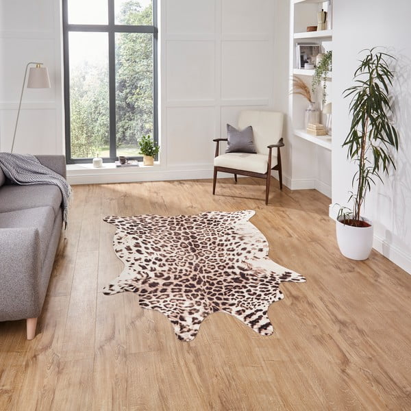 Tappeto marrone/beige 195x155 cm Faux Leopard - Think Rugs-image-1