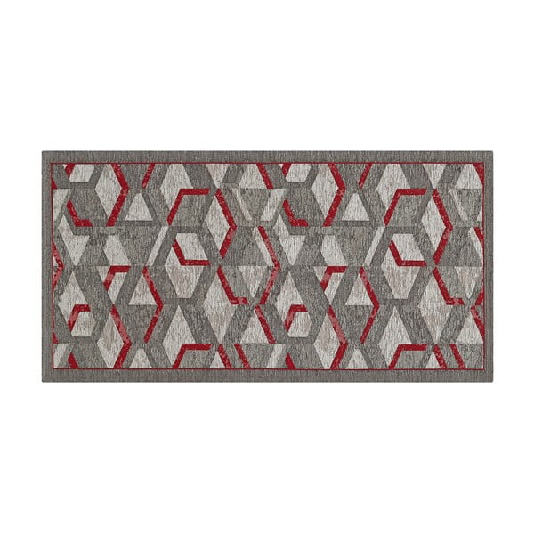 Runner grigio e rosso , 55 x 140 cm Hypnotik - Floorita-image-2