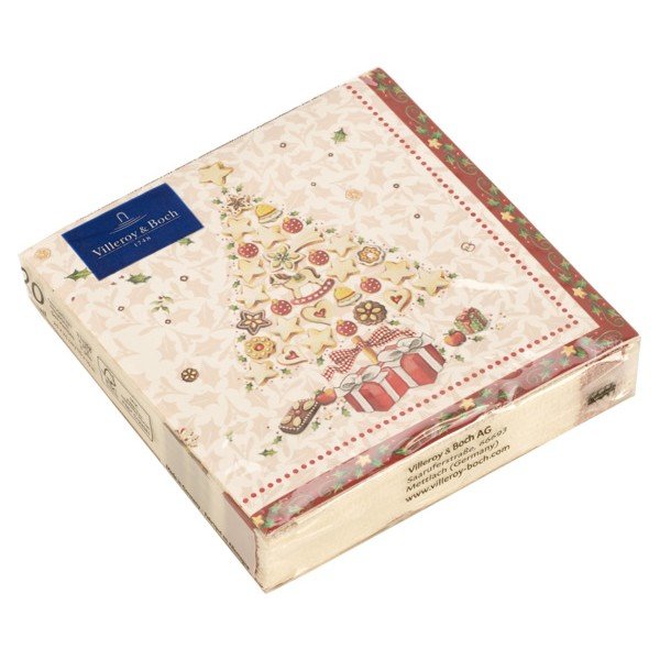 Set di 20 tovaglioli di carta con motivo natalizio Villeroy & Boch , 25 x 25 cm Christmas Tree - Villeroy&Boch-image-1