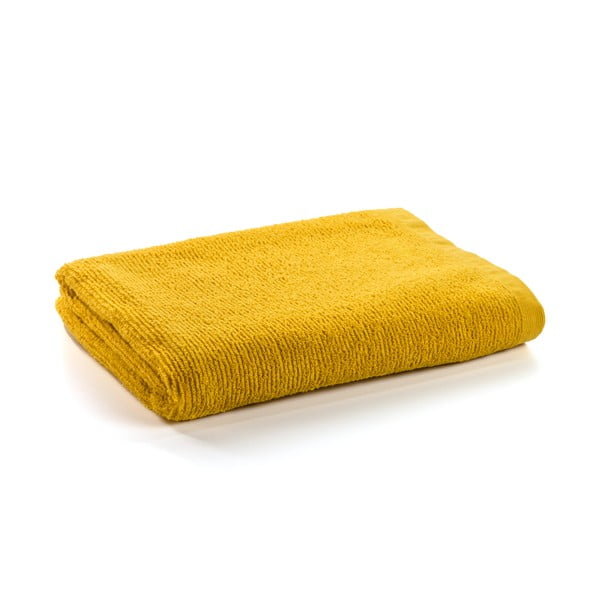 Telo da bagno in cotone giallo, 95 x 150 cm Miekki - Kave Home
