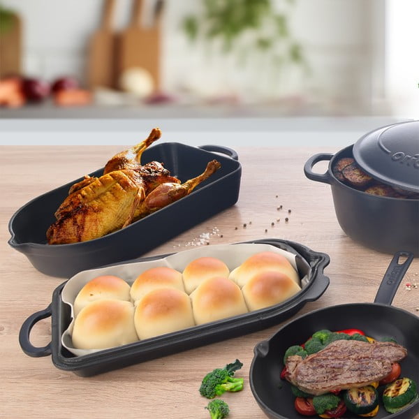 Teglia in ghisa 22x42,5 cm LITINA SMALT - Orion-image-3