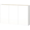Armadietto bianco con effetto rovere da appendere 138x87x25 cm Libbiano – Germania