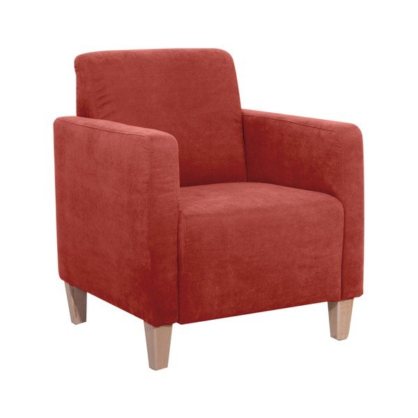 Poltrona rosso mattone Milla Velor - Max Winzer