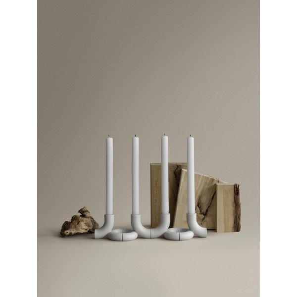 Portacandele in set in poliresina 2 pz Doodle – Blomus-image-1