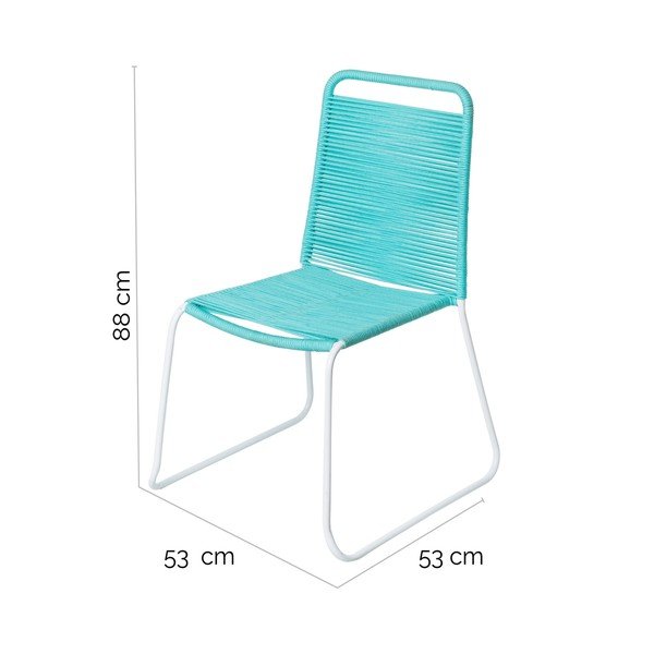 Sedia da giardino blu Aruba - LDK Garden-image-3