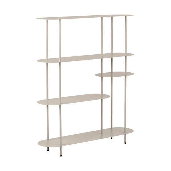 Scaffale beige in metallo 118x139x31 cm Rieti – House Nordic-image-2