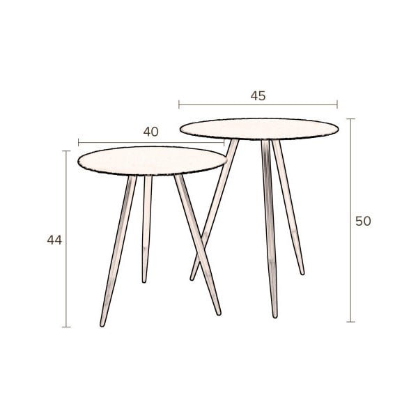 Set di 2 tavoli contenitori Stalwart - Dutchbone-image-1