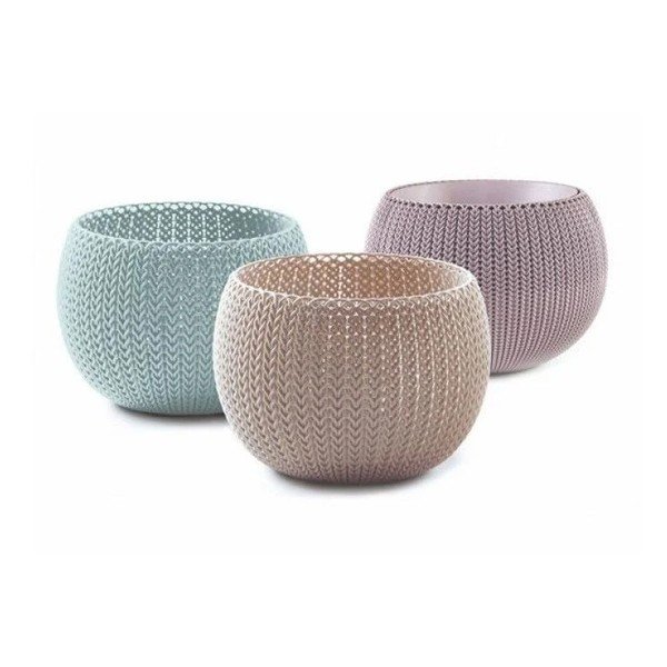 Vasi in plastica in set da 3 pezzi ø 15 cm Cozy - Keter