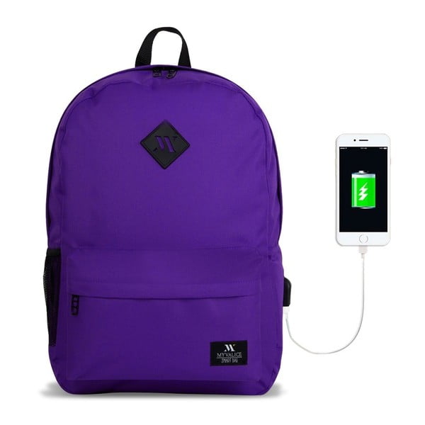 Zaino viola con porta USB My Valice SPECTA Smart Bag - Myvalice-image-1