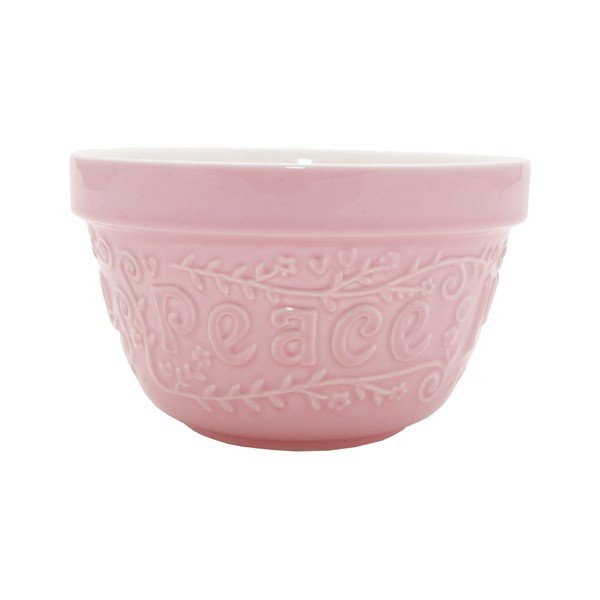 Kameninová miska Flour Power Pink, 16 cm
