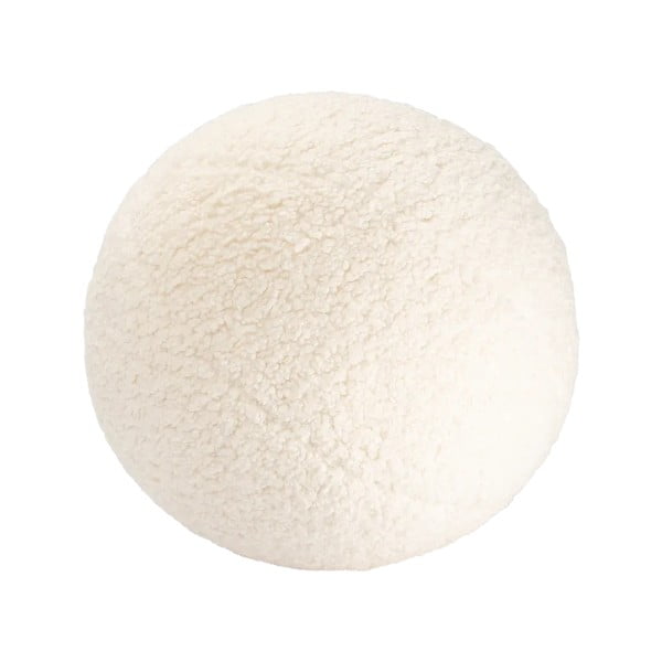 Cuscino per divano da bambini color crema con rivestimento in bouclé Ball – Wigiwama
