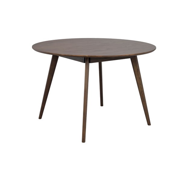 Tavolo da pranzo rotondo in rovere marrone scuro ø 115 cm Yumi - Rowico-image-2