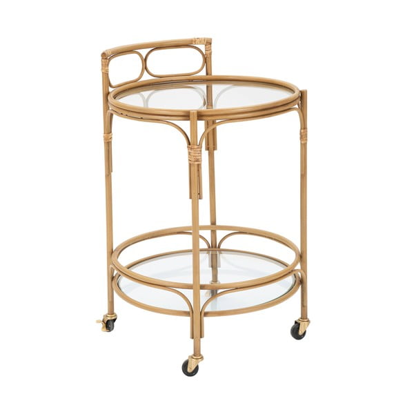 Tavolo da portata in metallo su rotelle ø 51 cm Panama - Mauro Ferretti