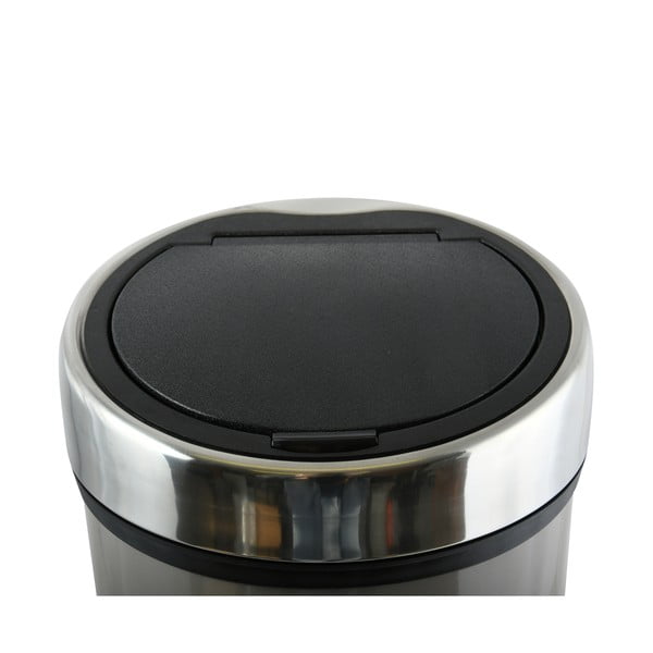 Cestino per la spazzatura grigio tortora in acciaio touch 30 l – MSV-image-3