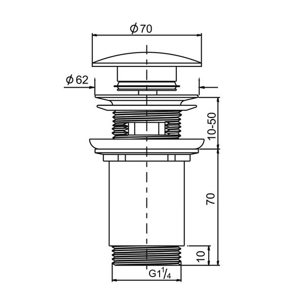 Tappo per lavabo - Sapho-image-2