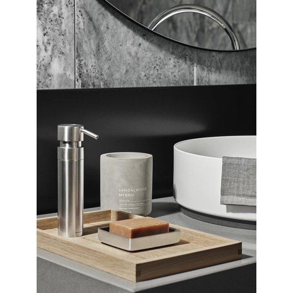 Dispenser di sapone a parete in acciaio inox argento lucido 100 ml Nexio - Blomus-image-3