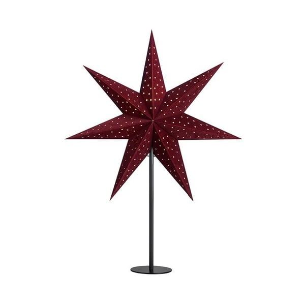 Decorazione luminosa bordeaux con motivo natalizio ø 45 cm Clara - Markslöjd