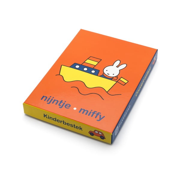 Posate per bambini in acciaio inox argento 4 pezzi Miffy - Zilverstad-image-4