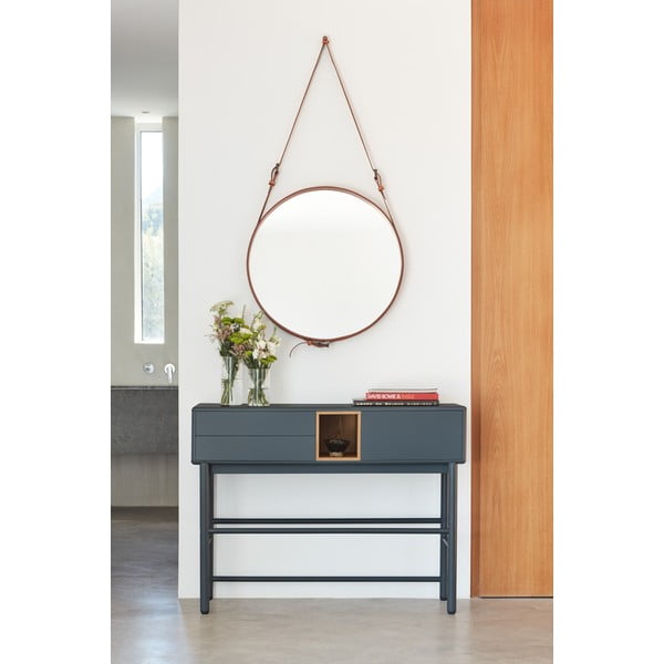 Consolle grigio scuro 35x120 cm Corvo - Teulat-image-1